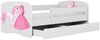 Raumhirsch Furniture Kinderbett 70x140, 80x160, 80x180 cm - Komplettset mit Matratze & Schublade (Bett für Mädchen, Einzelbett Kinder 2–12, mit Rausfallschutz & Lattenrost), verschiedene Farben & Designs Bild 3