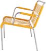 Outdoor Sessel Fiam Mya Lounge Spaghettil aus Aluminium gelb Bild 4