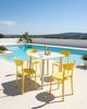 Gartenstuhl 4er Set VIESTE Gelb Bild 3
