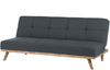 Schlafsofa 3-Sitzer Polsterbezug dunkelgrau FROYA Bild 4