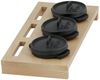 BBQ-Toro Serviertopf BBQ-Toro Mini Dutch Oven Set mit Holzunterlage, 3 x Ø 11 cm, Gusseis, Gusseisen (Set) Bild 2