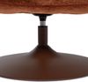 Drehsessel Elvi aus Chenille-Stoff, moderner Relaxsessel mit Drehfunktion, rostbraun, komfortabel gepolstert Bild 5