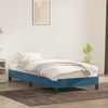 vidaXL Bettgestell ohne Matratze Dunkelblau 100x210 cm Samt 4101347 Bild 3