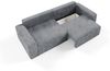 Sofa 3-Sitzer mit Schlaffunktion NATALIA in Stoff Tilia Grau Bild 3