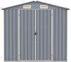 vidaXL Gerätehaus Grau 205x129x183 cm Verzinkter Stahl 46298 Bild 3