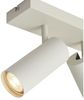 Qazqa LED Aufbaustrahler Renna, ohne Leuchtmittel, GU10, Beige, Modern, Metall, 2-flammig Bild 2