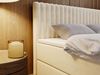 GRAINGOLD Marbella Doppelbett 200x200,Boxspringbett mit Kopfteil und Bettkästen, Velour-Stoff, Beige Bild 5