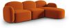 Micadoni Ecksofa Blair 4-Sitzer Rechts Samtstoff Terrakotta Bild 2