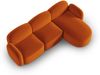 Micadoni Ecksofa Blair 4-Sitzer Rechts Samtstoff Terrakotta Bild 4