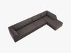 Micadoni Ecksofa Ruby 5-Sitzer Rechts Samt Salvador Dunkelgrau Bild 4