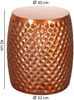 Couchtisch Beistelltisch SIRAK 32x32x42 cm rund Aluminium Kupfer Bild 4