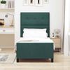 vidaXL Boxspringbett mit Kopfteil Dunkelgrün 100 x 200 cm Samt 3344924 Bild 3
