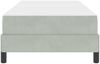 vidaXL Boxspringbett mit Matratze Hellgrau 80 x 220 cm Stoff 3398767 Bild 5