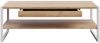 Couchtisch >CHESAPEAKE< in Riviera Eiche Dekor / weiß mit Schublade - 111x40x60cm (B/H/T) Bild 3