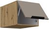 Küchen Aufsatzschrank 40 cm ARIA Sandgrau ultra matt + Eiche Artisan matt, hochwertige Fronten mit Anti Fingerprint Beschichtung Küchenzeile Küchenblock Bild 3