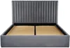 Vente-unique - SARAH Bett Stoff Grau - B 214 cm x H 120 cm x L 170 cm Bild 4