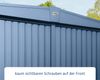Hörmann Ecostar Metall-Gerätehaus Trend mit Satteldach Typ 3, 238x303 cm , taubenblau, 7,2 m²,1-flüglige Tür Bild 4