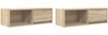 vidaXL TV-Schränke 2 Stk. Sonoma-Eiche 80x31x25,5 cm Holzwerkstoff 861459 Bild 2