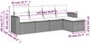vidaXL 5-tlg. Garten-Sofagarnitur mit Kissen Hellgrau Poly Rattan 3251229 Bild 3