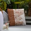 Garten Kissen - Blätter - Polyester - wasserabweisend - L: 44cm - Außen - beige, rosa, braun Bild 2