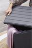 4x Keter Aufbewarungsboxen 37x37x37cm Schwarz Beistelltisch Garten Kisten Rattan Bild 4