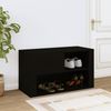 vidaXL Schuhschrank Schwarz 80x35x45 cm Holzwerkstoff 816753 Bild 3