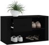 vidaXL Schuhschrank Schwarz 80x35x45 cm Holzwerkstoff 816753 Bild 4