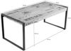 Esstisch Mango 120x70x76 natur bedruckt FACTORY #122 Bild 5