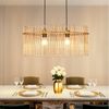 Nettlife Pendelleuchte Retro Schwarz/Gold 2 Flammig- Hängelampe mit Glas Schirm Ø 60cm E27, ohne Leuchtmittel, Esstischlampe für Wohnzimmer Küche Bild 5