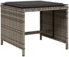 vidaXL 11-tlg. Garten-Essgruppe mit Kissen Grau Poly Rattan 3277735 Bild 5