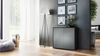 Vladon Sideboard Ben, Kommode mit 2 Türen und 2 Schubladen, Schwarz matt/Graphit Seidenmatt (79 x 74 x 36 cm) Bild 2