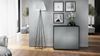 Vladon Sideboard Ben, Kommode mit 2 Türen und 2 Schubladen, Schwarz matt/Graphit Seidenmatt (79 x 74 x 36 cm) Bild 3