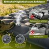 Sekey Selbstaufblasende Isomatte mit Kissen, Outdoor 10cm dicke Campingmatte Ultraleicht, Grau Bild 5