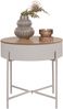 Beistelltisch >Sisco< in Grau, Melamin, MDF, Stål - 40x40x40cm (BxHxT) Bild 2