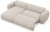 Selsey 'Emia' Ecksofa mit Chenillebezug und Schlaffunktion, Beige, links Bild 4
