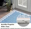 GarveeMore Teppich Doora, rechteckig, Höhe: 7 mm, mit besonders weichem Flor, Kurzflor, modern, wellenförmiger Bordüre Bild 3