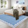 GarveeMore Teppich Doora, rechteckig, Höhe: 7 mm, mit besonders weichem Flor, Kurzflor, modern, wellenförmiger Bordüre Bild 4