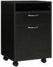 HOMCOM Rollcontainer Aktenschrank, Bürocontainer mit Schublade, (Büroschrank, 1 St, Aufbewahrung Container), für Büro, Arbeitszimmer, Schwarz, 40 x 35 x 60 cm Bild 4
