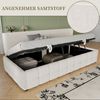 SeedWave Daybett Polsterbett mit Stauraum, Samt Tagesbett ohne Armlehnen, 90×200cm, hydraulischer Bettkasten Bild 2