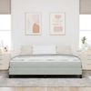 vidaXL Boxspringbett mit Matratze Hellgrau 180 x 200 cm Stoff 3398707 Bild 3