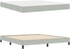 vidaXL Boxspringbett mit Matratze Hellgrau 180 x 200 cm Stoff 3398707 Bild 5