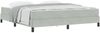 vidaXL Boxspringbett mit Matratze Hellgrau 180 x 200 cm Stoff 3398707 Bild 2