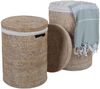 Rattan Wäschekorb Cleo Weiß XL Bild 3