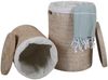 Rattan Wäschekorb Cleo Weiß XL Bild 4