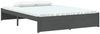 vidaXL Massivholzbett Grau 140x200 cm Bild 3