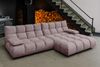 KAWOLA Sofa VIVIEN Ecksofa Velvet roségrau Longchair rechts 85 x 178 x 290 cm Bild 4
