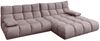 KAWOLA Sofa VIVIEN Ecksofa Velvet roségrau Longchair rechts 85 x 178 x 290 cm Bild 3