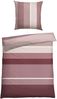 Schiesser Bettwäscheset Endy Stripes - Renforcé - 2-teilig - 135 x 200 cm - Beere Bild 4