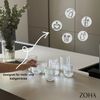 Zoha Glas Diamond Clear Glas Trinkgläser Cocktailgläser, 8-tlg, Glas, Hitzebeständig Eiskaffeegläser Tee Wasser Saft Kaffee Bild 4