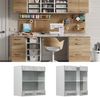 Hängeschrank R-Line Beton 60 cm mit Glastüren Vicco Bild 2